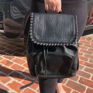 NWOT JESSICA SIMPSON Vegan Leather Black Backpack
